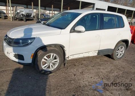 2013 Volkswagen Tiguan S from USA, damaged, VIN WVGAV7AX9DW554744